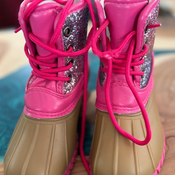 Fabkids Glittery Pink and Tan Boots - Picture 7 of 7